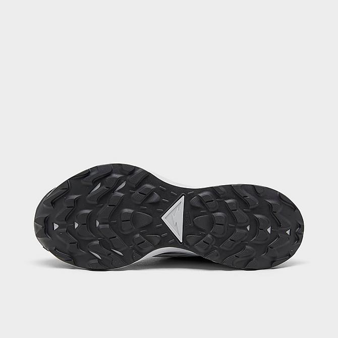 Bottom view of Women's Nike Pegasus Trail 3 Running Shoes in Black/Dark Smoke Grey/Pure Platinum Click to zoom