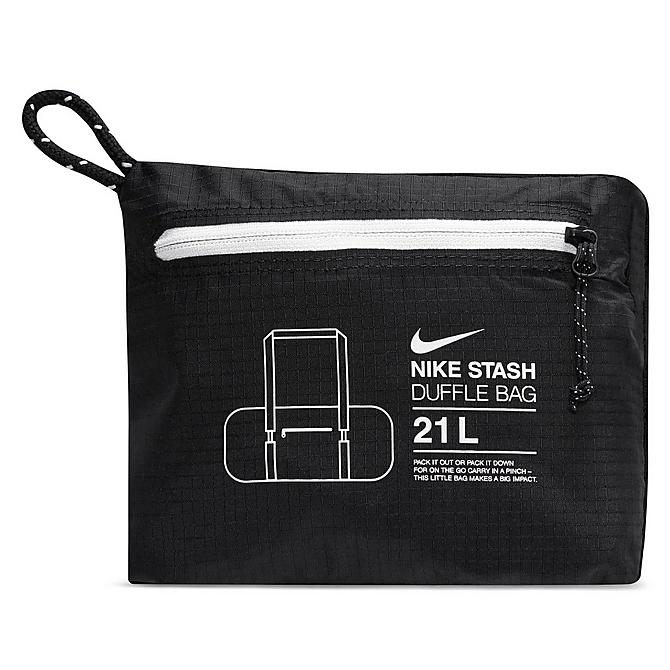 Alternate view of Nike Stash Duffel Bag in Black/Black/White Click to zoom
