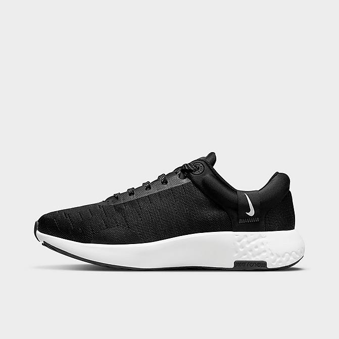 Right view of Women's Nike Renew Serenity Run Road Running Shoes in Black/Dark Smoke Grey/White Click to zoom