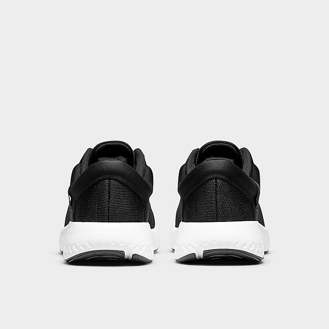 Left view of Women's Nike Renew Serenity Run Road Running Shoes in Black/Dark Smoke Grey/White Click to zoom