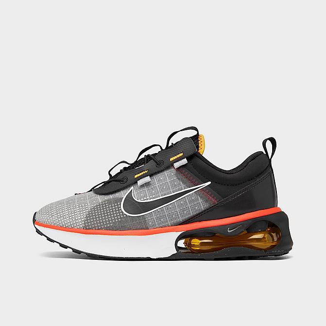 Right view of Little Kids' Nike Air Max 2021 Casual Shoes in Black/White/Mystic Red/Cosmic Clay Click to zoom