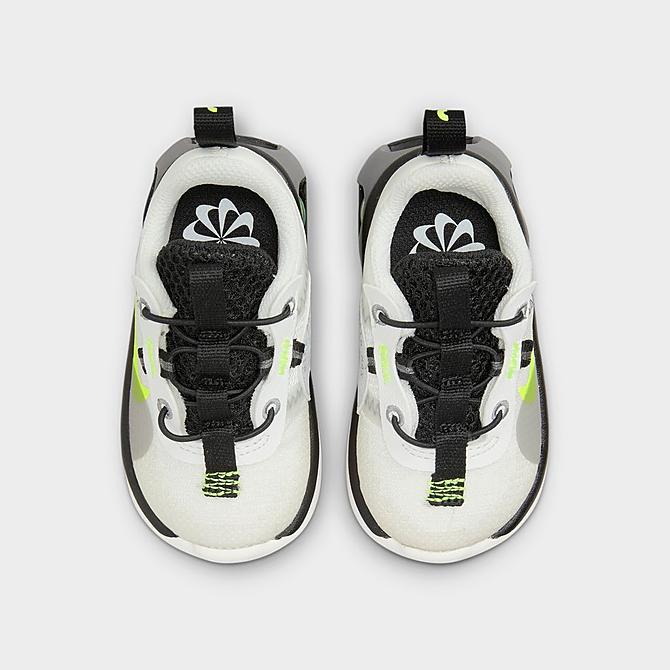 Back view of Kids' Toddler Nike Air Max 2021 Casual Shoes in Summit White/Volt/Photon Dust/Black Click to zoom