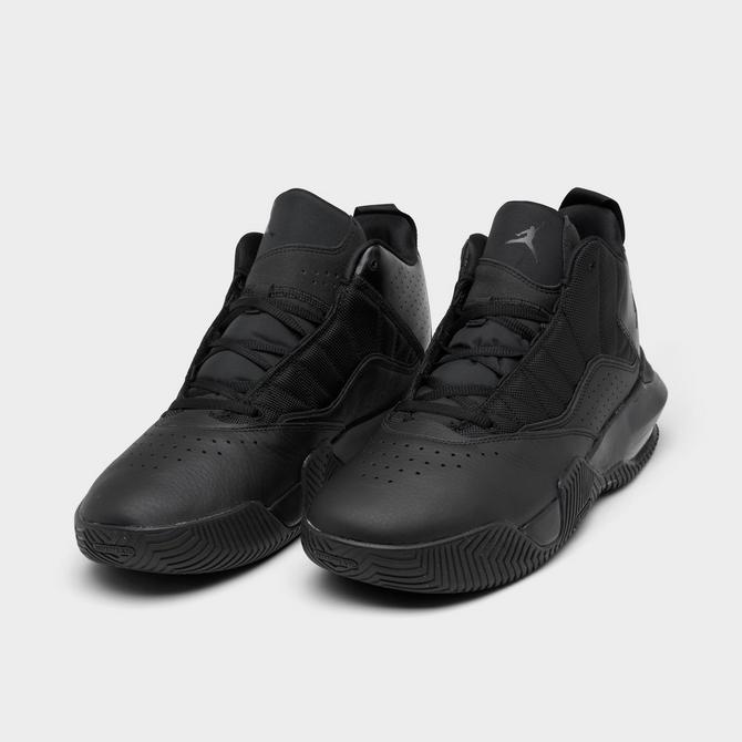 Nike Air Jordan Stay Loyal Triple Black Basketball Shoes Mens Size 8.5