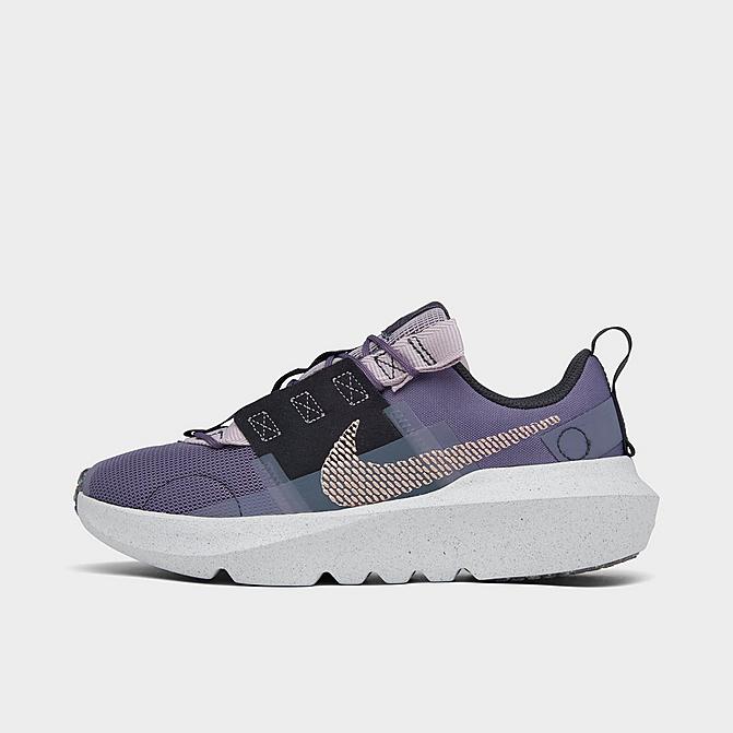 Right view of Girls' Big Kids' Nike Crater Impact Casual Shoes in Canyon Purple/Metallic Red Bronze/Off Noir Click to zoom