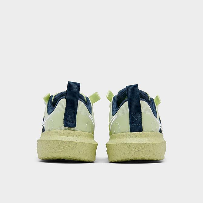 Left view of Kids' Toddler Nike Crater Impact Running Shoes in Lime Ice/White/Armory Navy Click to zoom