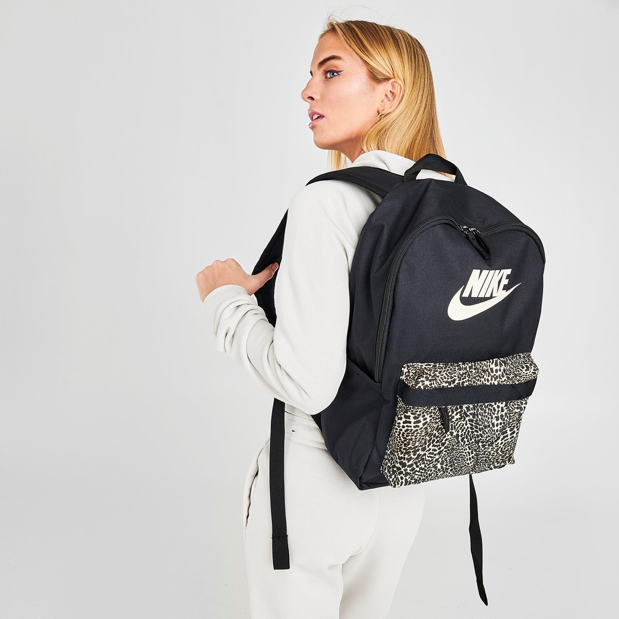 nike sportswear leopard heritage backpack