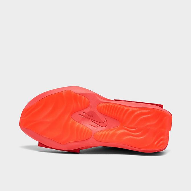 Bottom view of Women's Nike Fontanka Edge Casual Shoes in Bright Crimson/Fireberry/Magic Ember/University Red Click to zoom