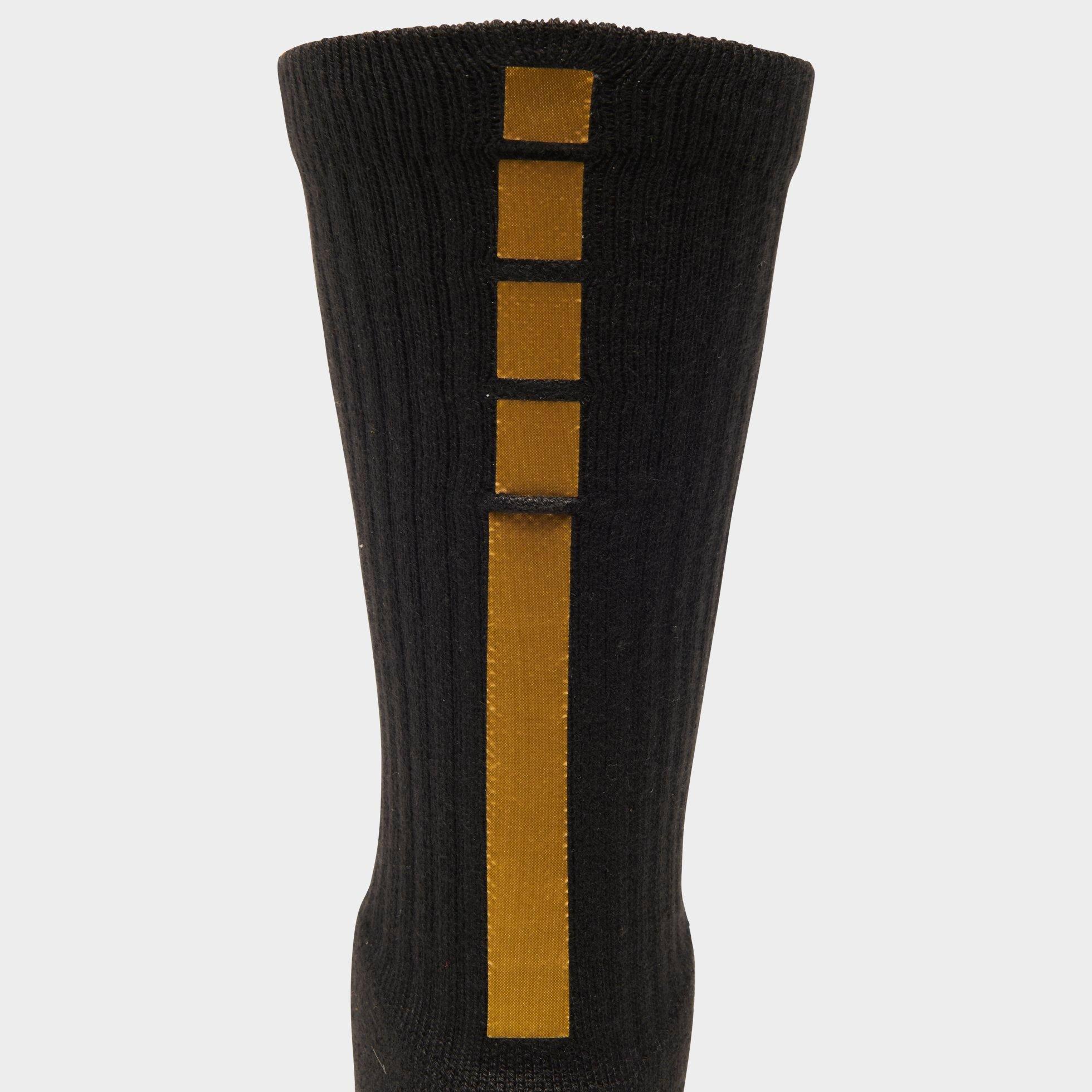 nike elite socks black and gold