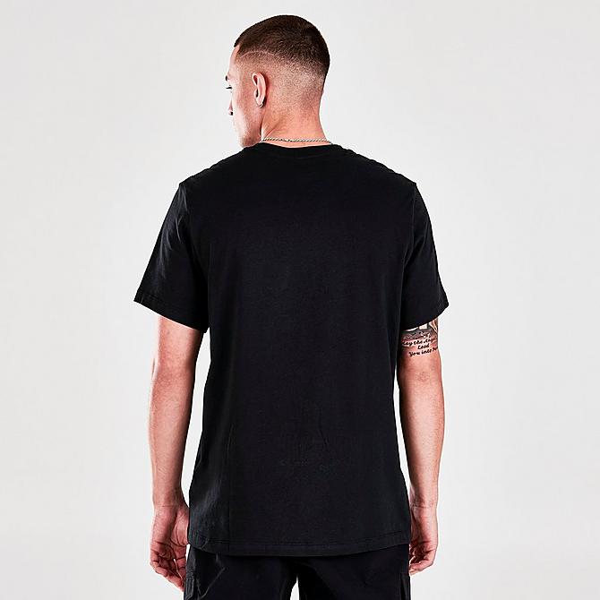 On Model 5 view of Men's Nike Sportswear Spring Break Photo T-Shirt in Black Click to zoom