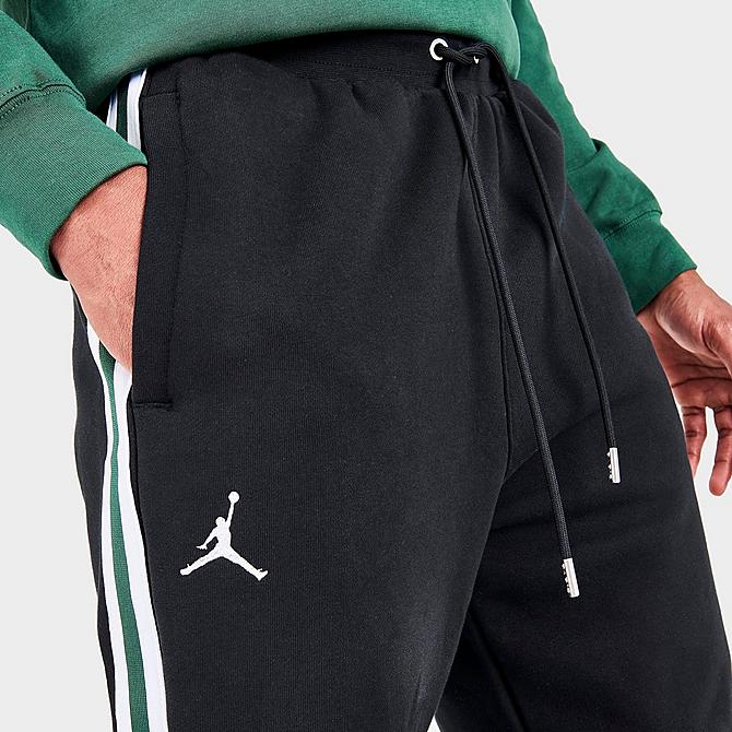 On Model 6 view of Men's Jordan Paris Saint-Germain Fleece Sweatpants Click to zoom