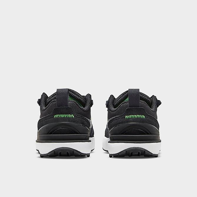 Left view of Kids' Toddler Nike Waffle One Casual Shoes in Dark Smoke Grey/Black/Green Strike/Chrome Click to zoom