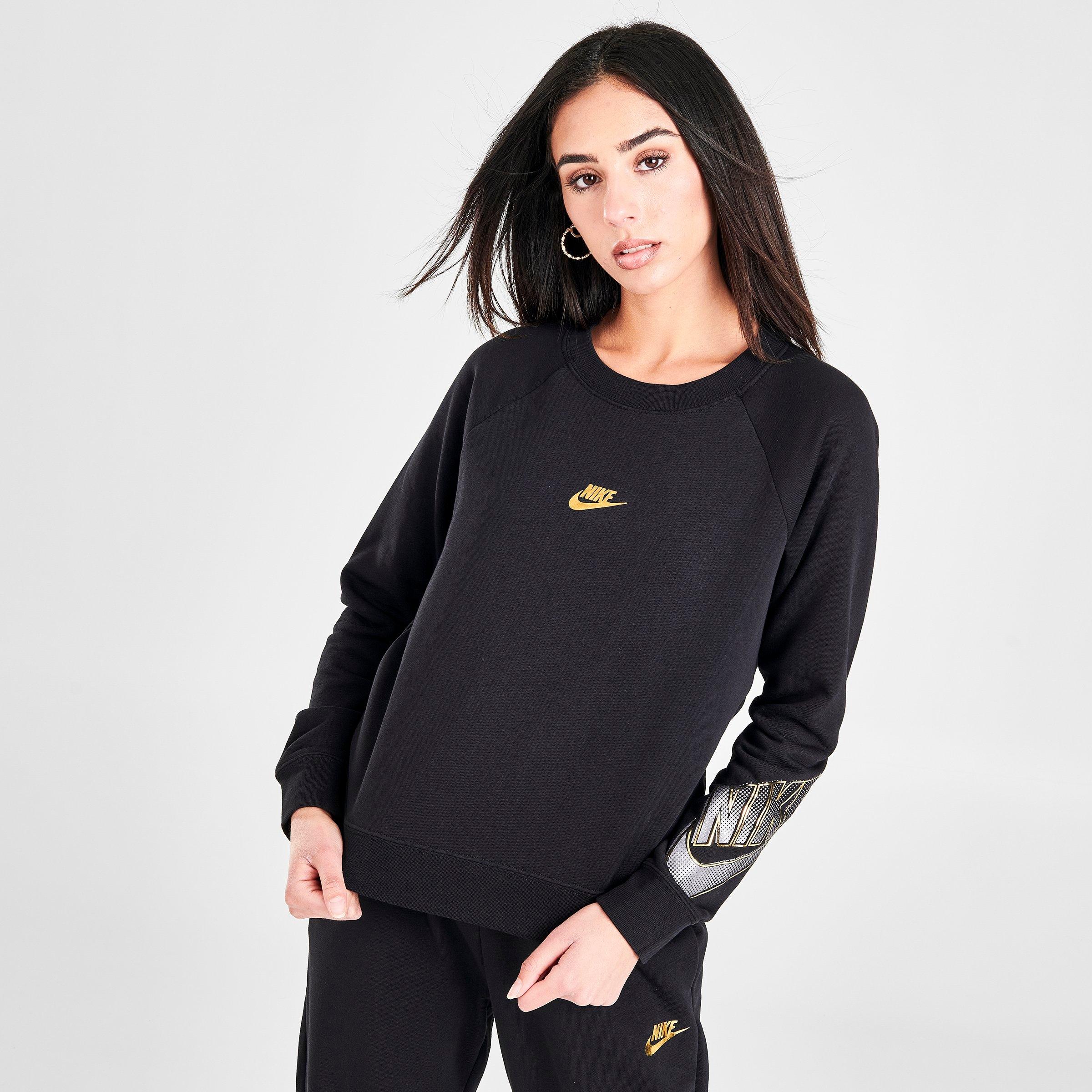 womens black nike crewneck sweatshirt