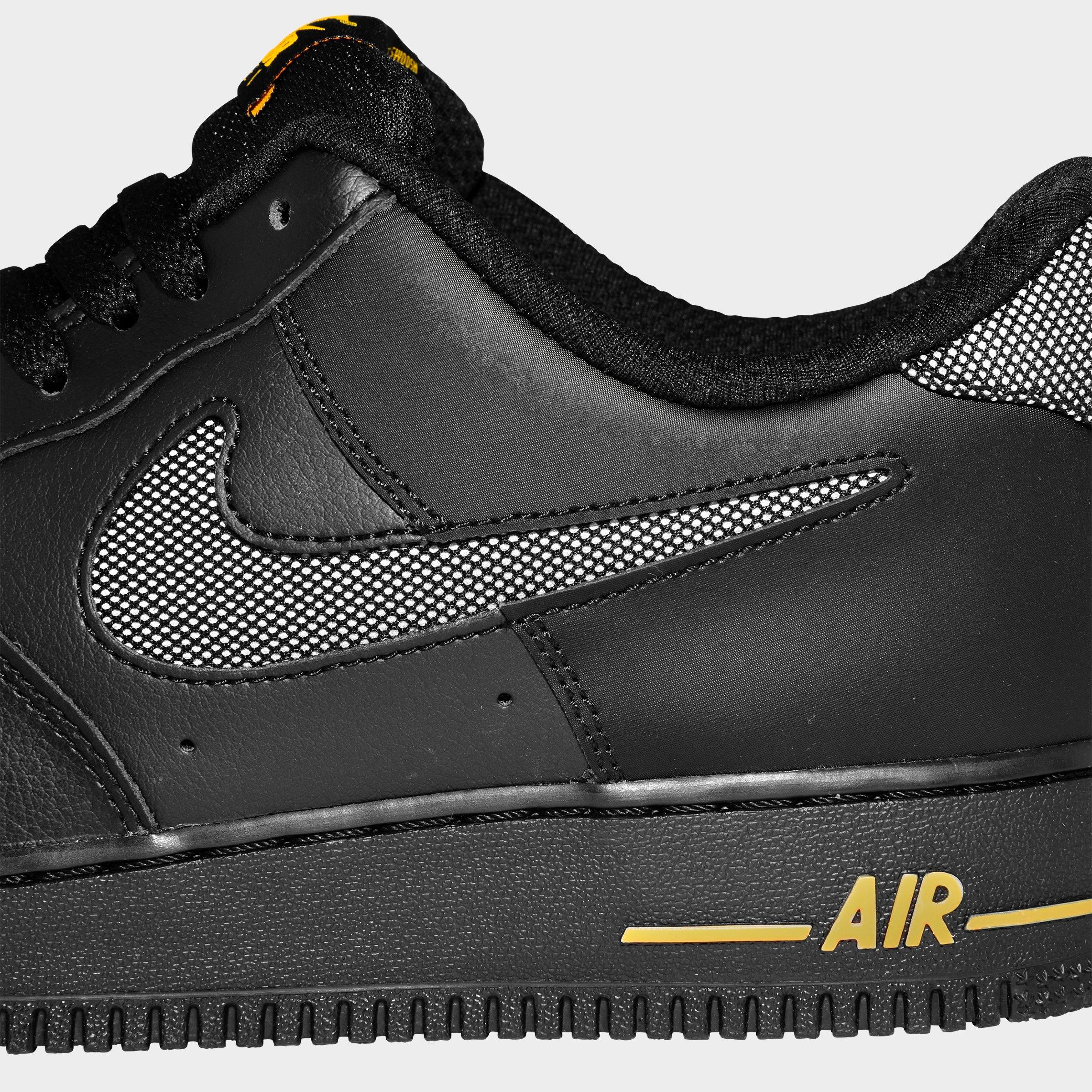 finish line black air force ones