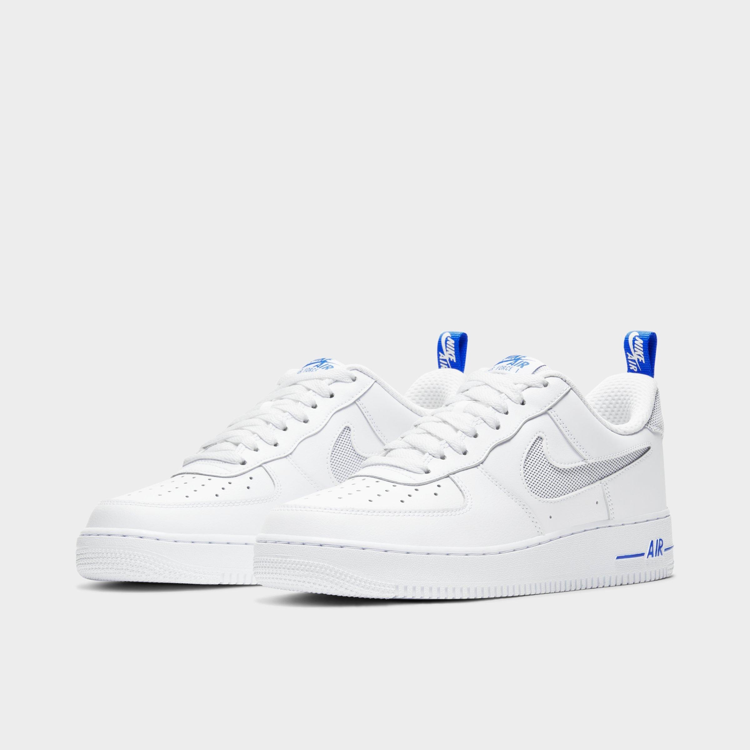 white air force ones finish line
