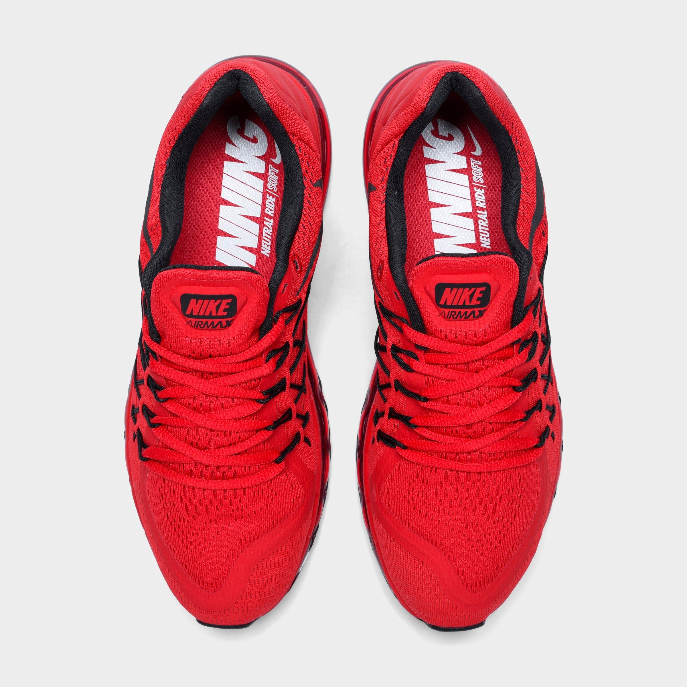 mens nike air max red and black