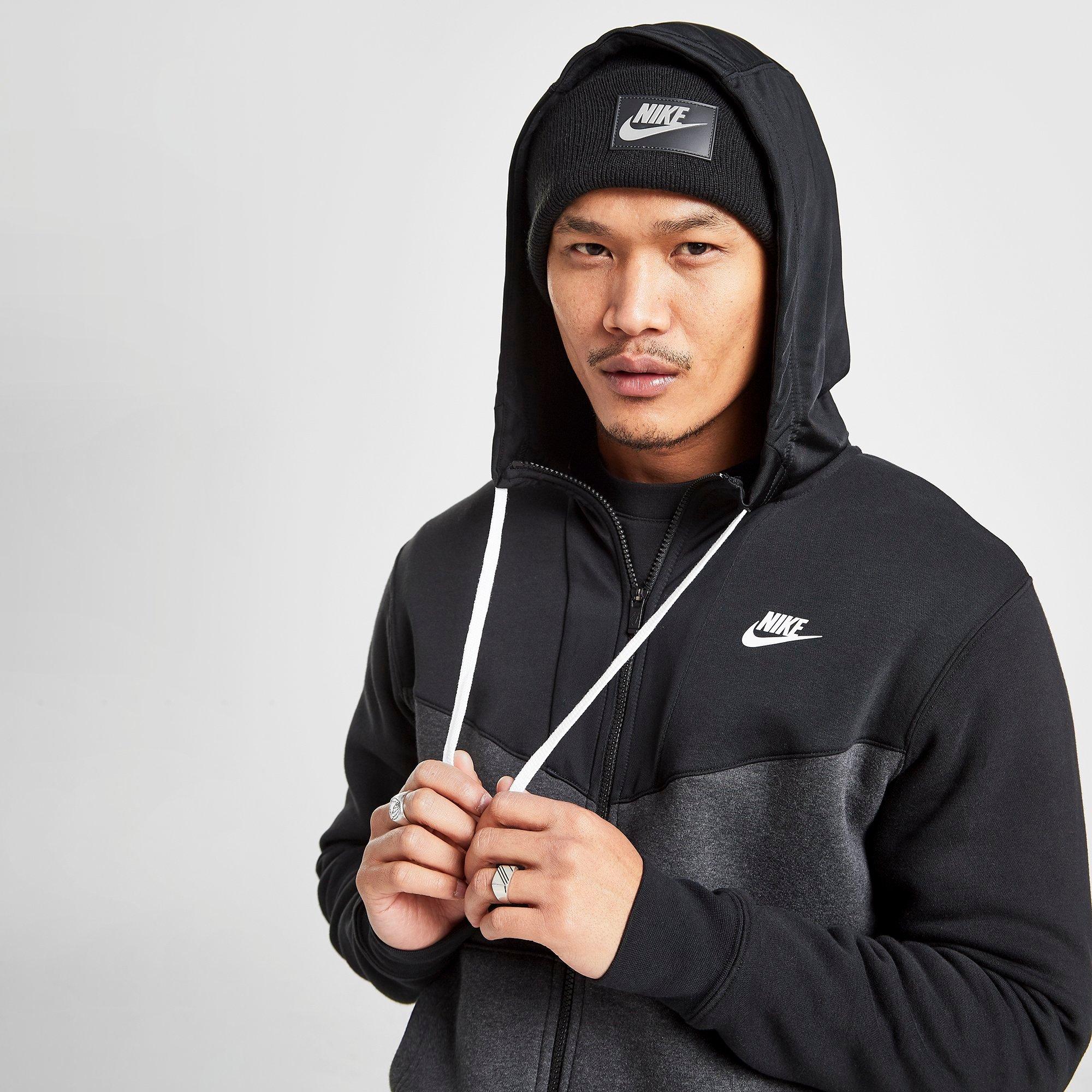 nike hybrid full zip hoodie