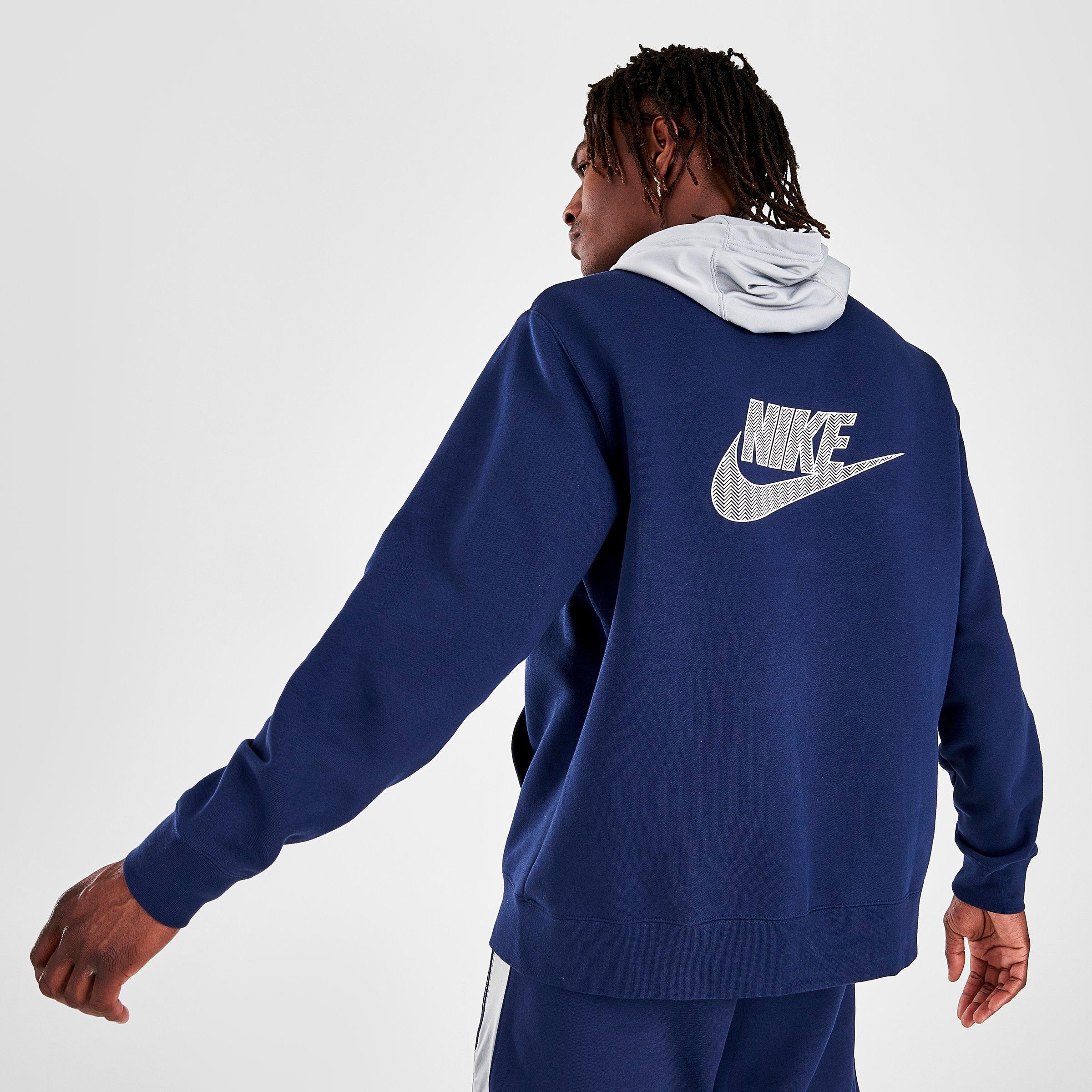 nike full zip hoodie navy