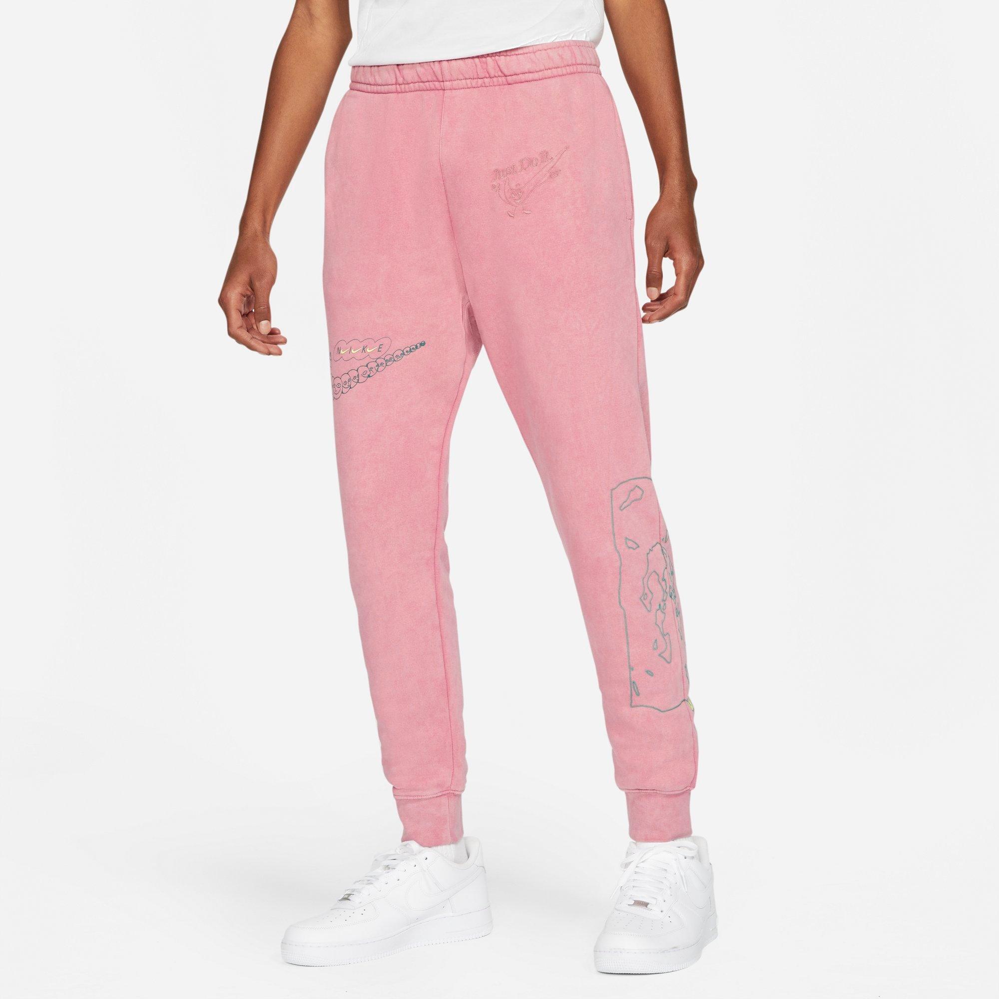 pink nike sweatpants mens