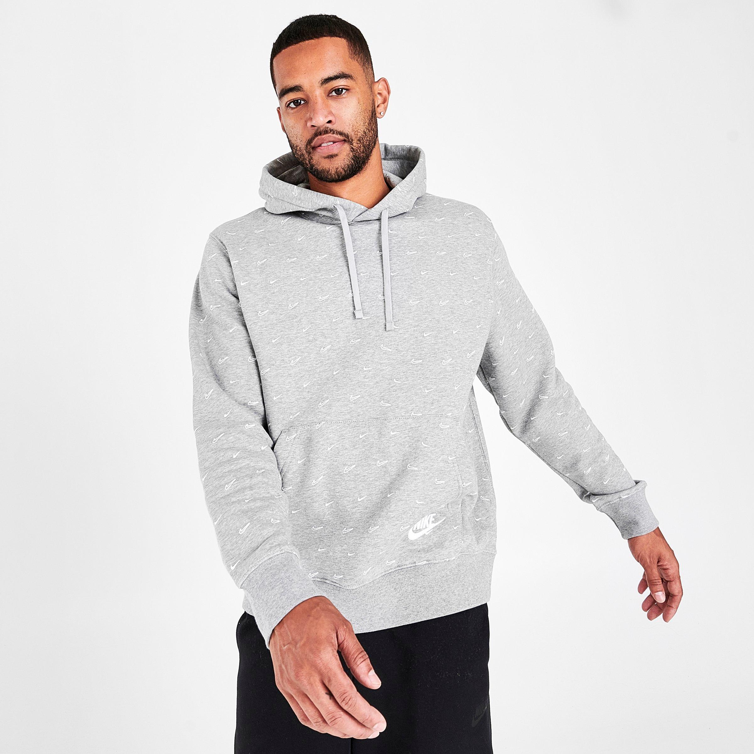 nike fleece hoodie white