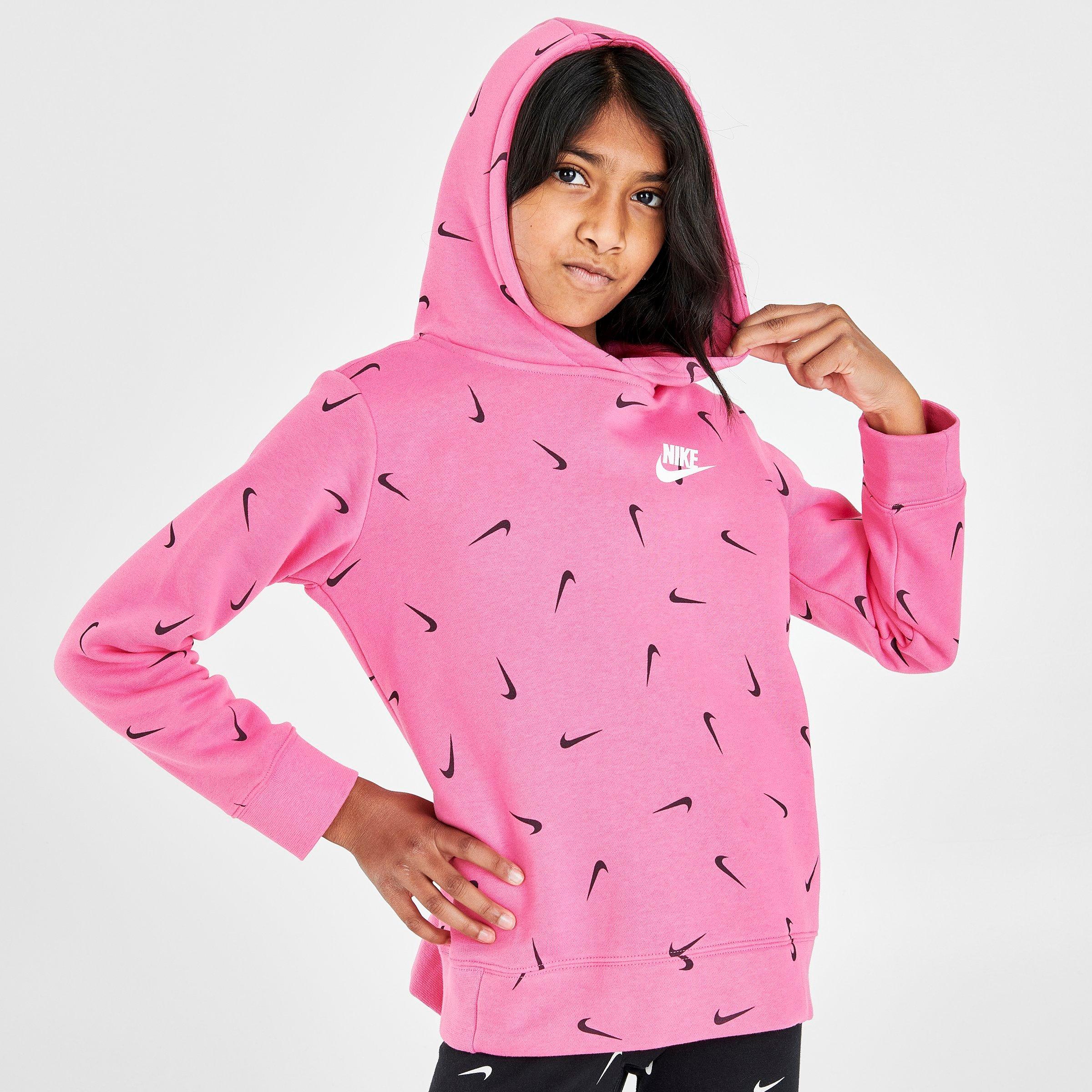 Girls Nike Sportswear Swooshfetti Pullover Hoodie 4330.0 Sneaks.kg