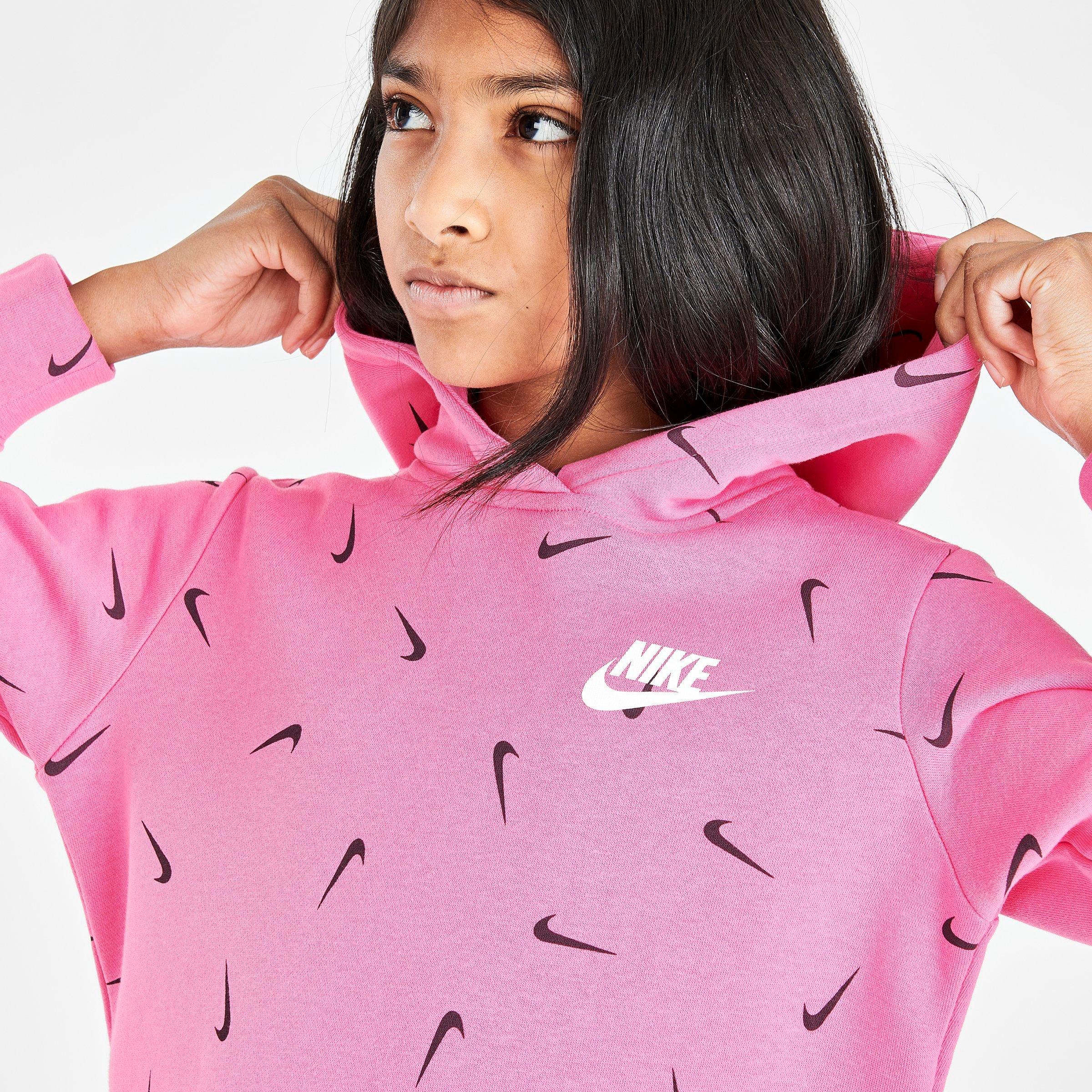 nike black and pink hoodie