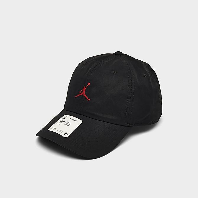 Right view of Jordan Jumpman Heritage86 Washed Strapback Hat in Black Click to zoom