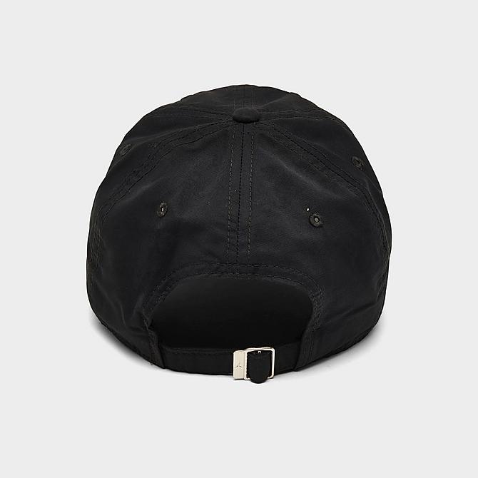 Front view of Jordan Jumpman Heritage86 Washed Strapback Hat in Black Click to zoom