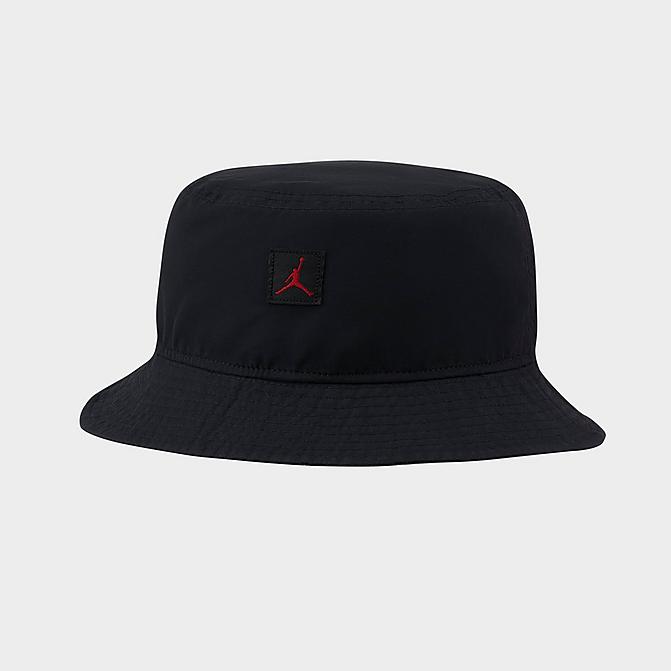 Right view of Jordan Jumpman Washed Bucket Hat in Black/Gym Red Click to zoom