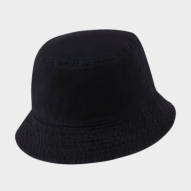[angle] view of Nike Sportswear Futura Washed Bucket Hat in Black/White Click to zoom