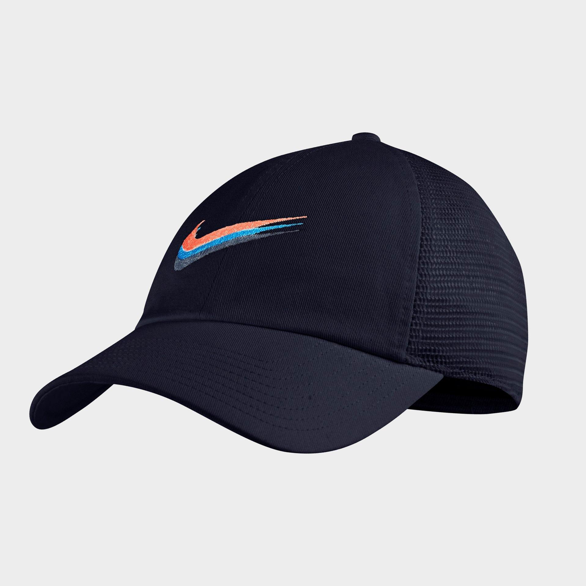 nike swoosh trucker cap