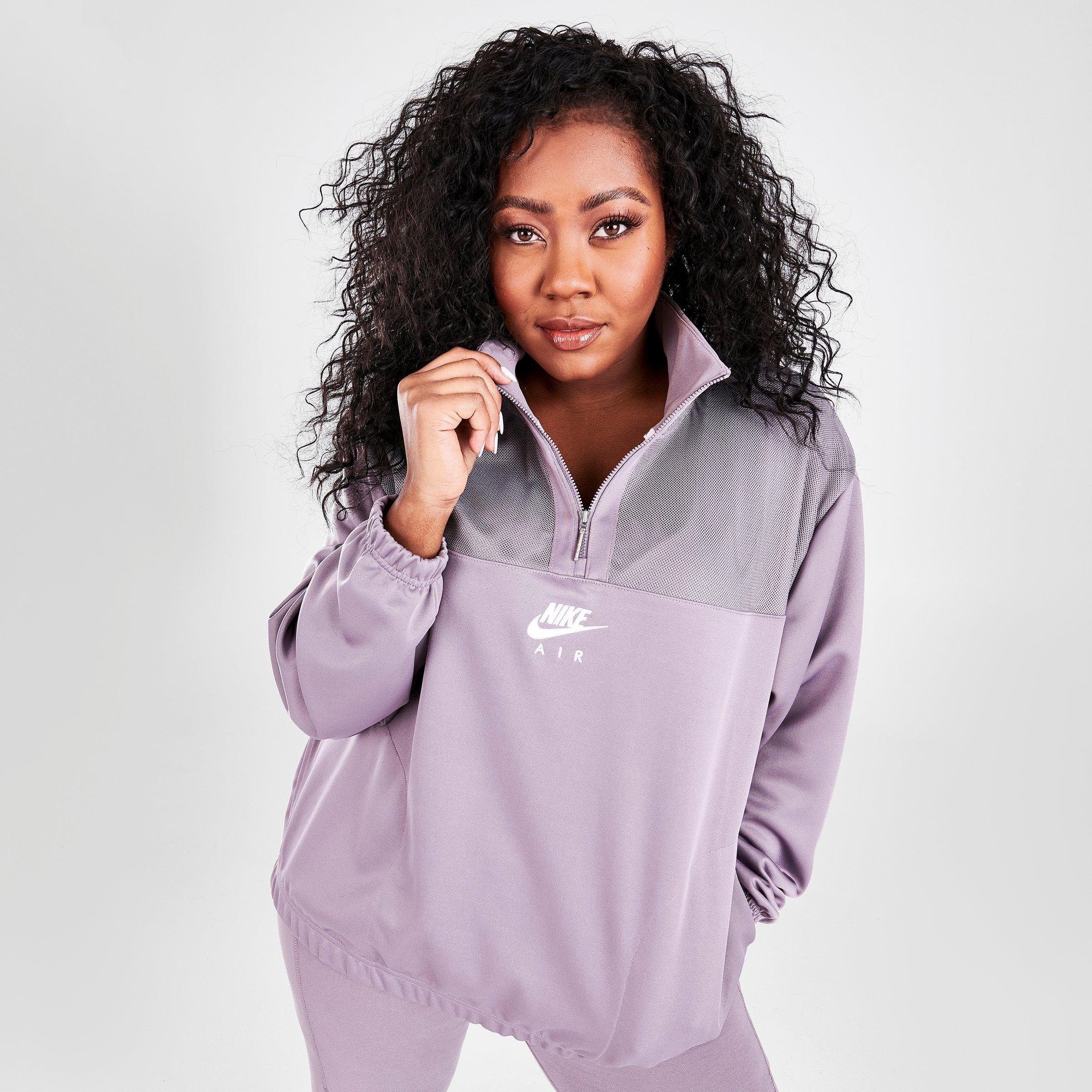 nike purple quarter zip