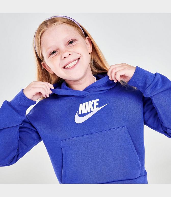 Girls' Nike Sportswear Club Fleece High-Low Pullover Hoodie 