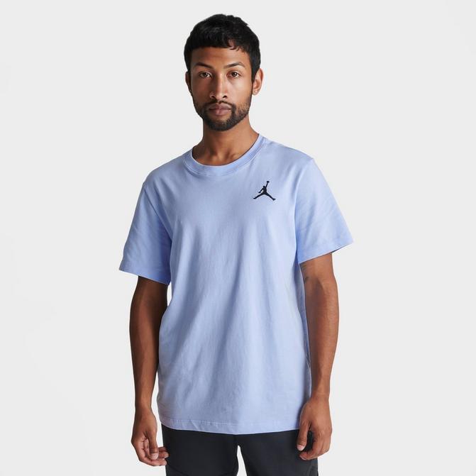 Blue and best sale white jordan shirts