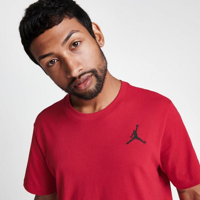 Black and store red jordan shirt