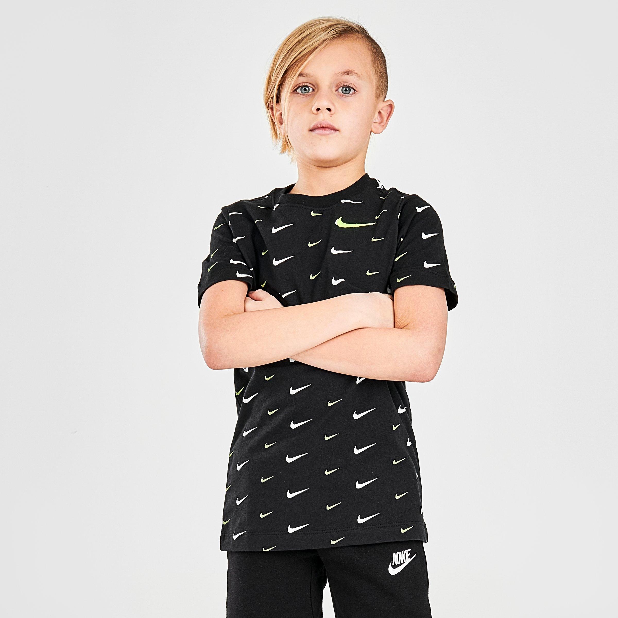 nike all over print swoosh t shirt