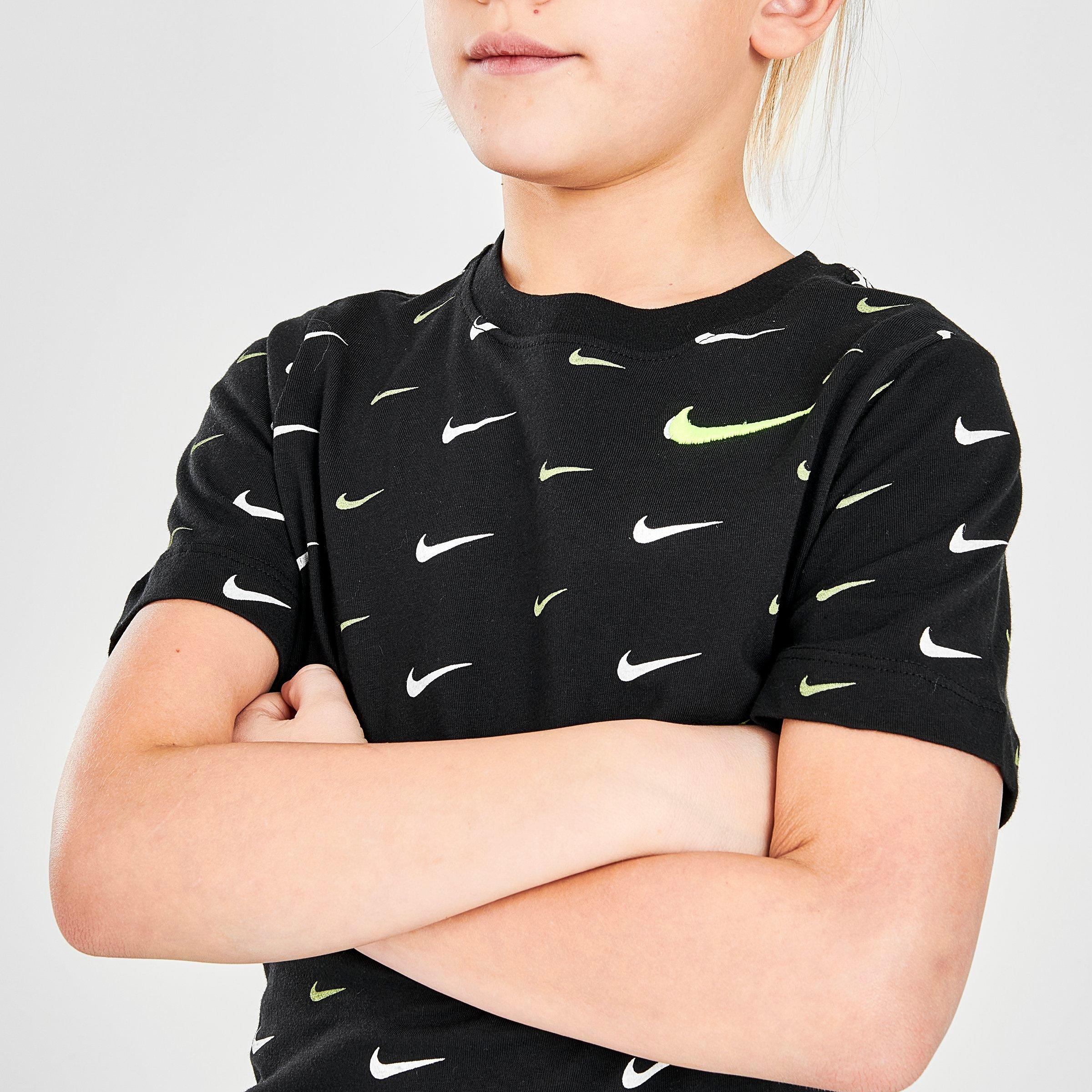 nike all over print swoosh t shirt