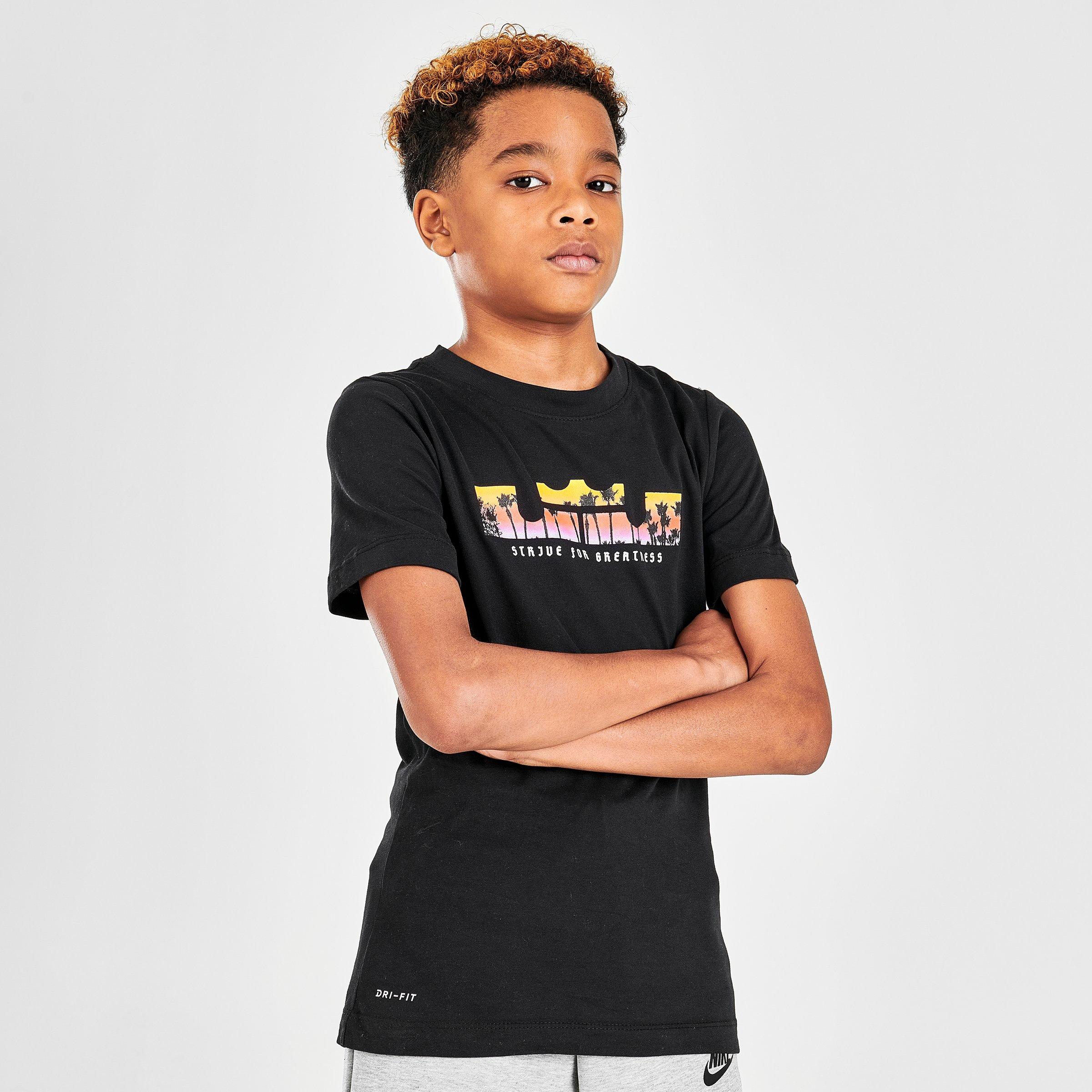 nike sunset palm t shirt black