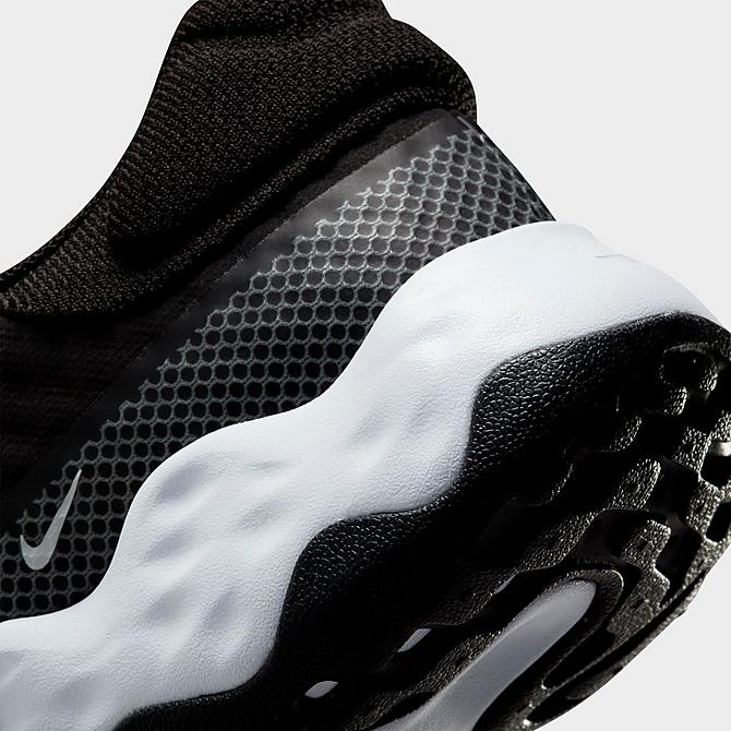 Front view of Women's Nike Renew Ride 3 Road Running Shoes in Black/White/Dark Smoke Grey/Smoke Grey Click to zoom