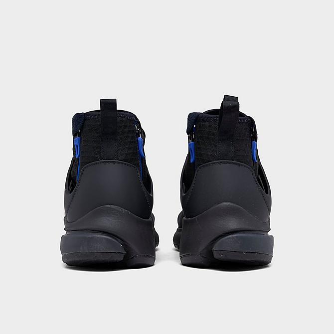 Left view of Men's Nike Air Presto Mid Utility Casual Shoes in Black/Team Red/Anthracite/Racer Blue/Team Red Click to zoom