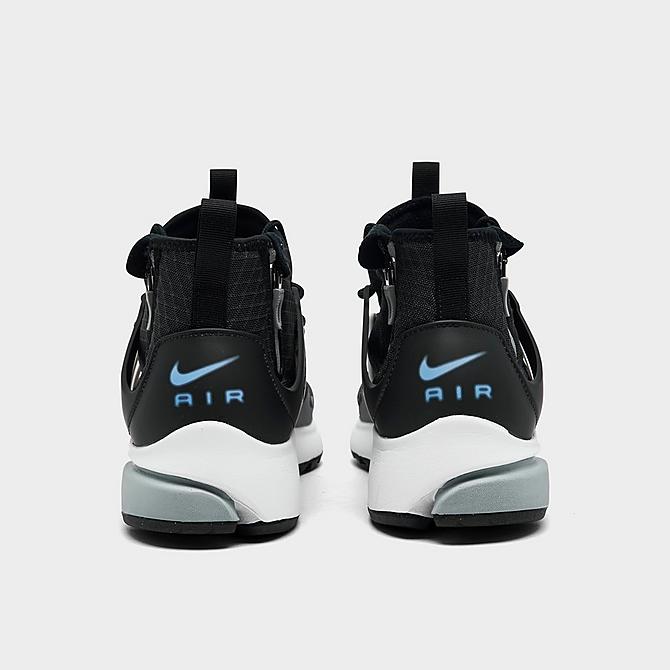 Left view of Men's Nike Air Presto Mid Utility Casual Shoes in Anthracite/Summit White/Particle Grey/University Blue Click to zoom