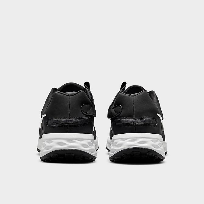 Left view of Men's Nike Revolution 6 FlyEase Next Nature Running Shoes in Black/Iron Grey/White Click to zoom