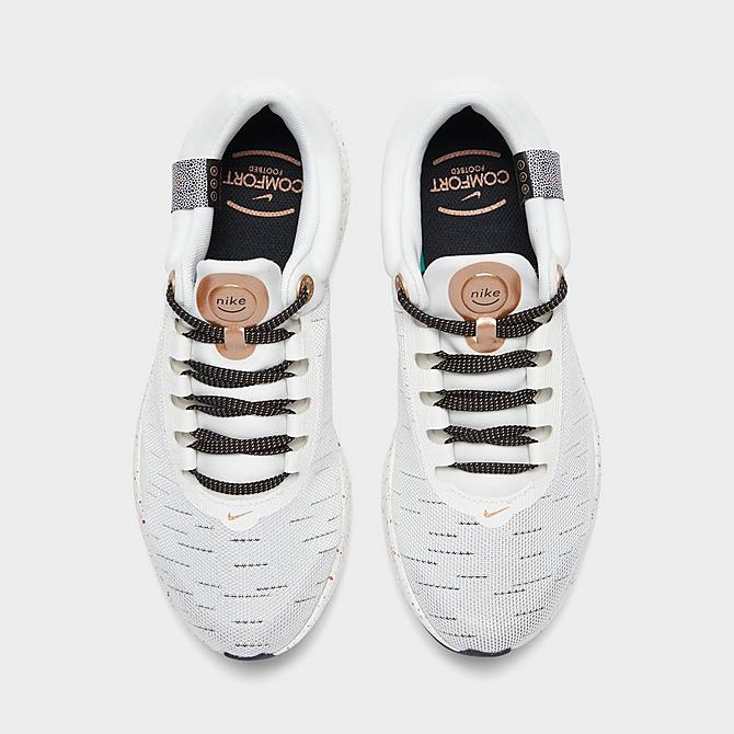 Back view of Women's Nike Renew Serenity Run Premium Road Running Shoes in Sail/Metallic Copper Coin/Black Click to zoom