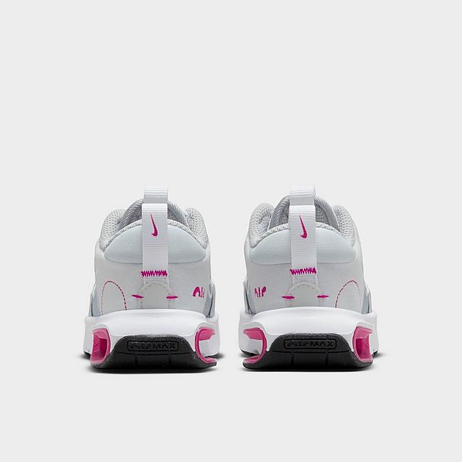 Left view of Kids' Toddler Nike Air Max INTRLK Stretch Lace Casual Shoes in Pure Platinum/Pink Prime/Light Smoke Grey/White Click to zoom
