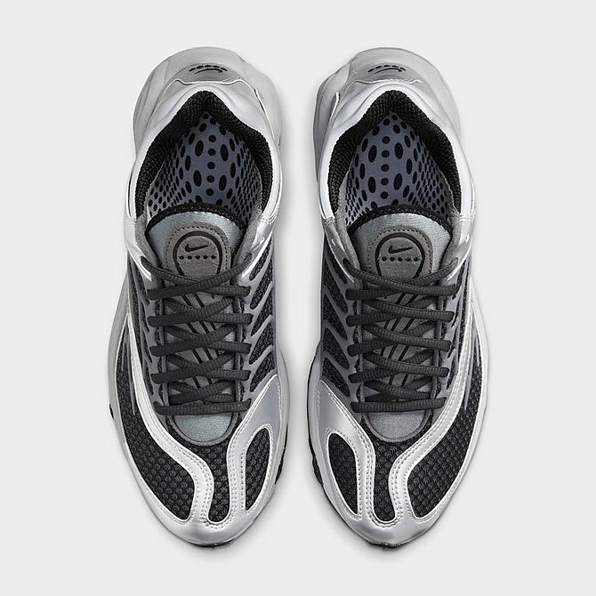 Back view of Men's Nike Air Tuned Max Running Shoes in Smoke Grey/Black Click to zoom
