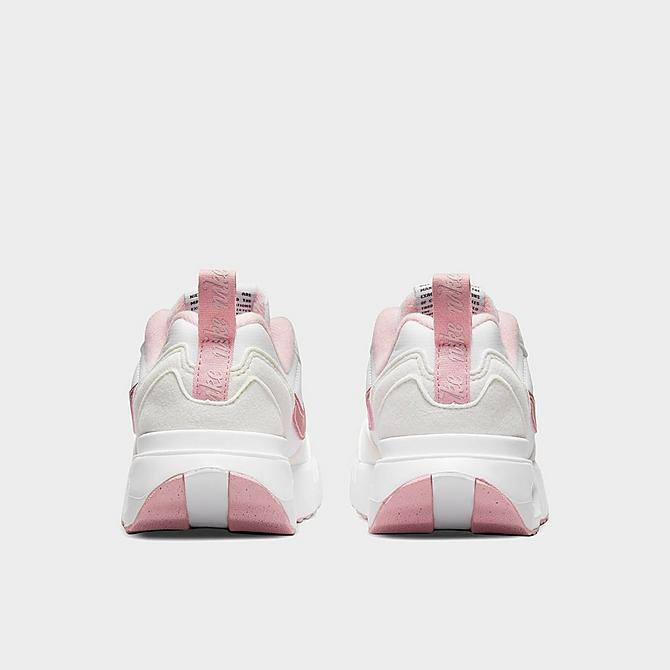 Left view of Little Kids' Nike Air Max Dawn Casual Shoes in White/Pink Glaze/Summit White/Black Click to zoom