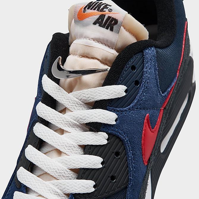 Front view of Nike Air Max 90 SE AMRC Casual Shoes in Deep Royal/University Red/Black/Obsidian Click to zoom