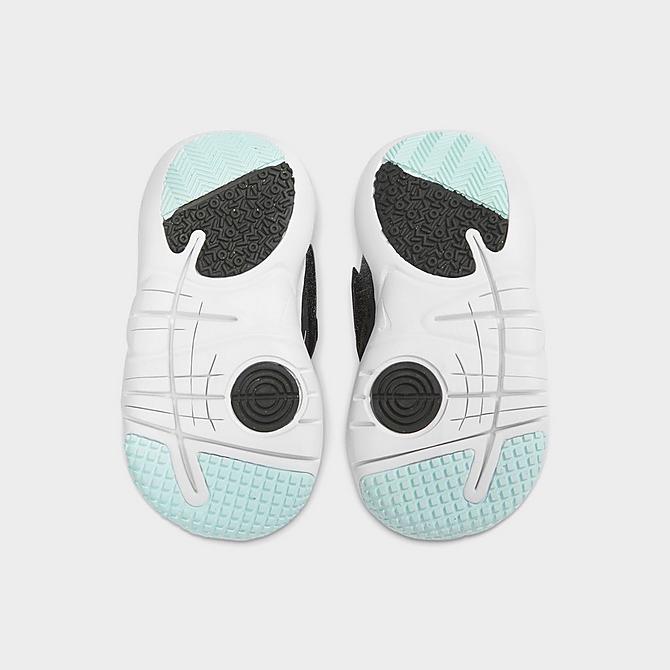 Bottom view of Kids' Toddler Nike Flex Advance BR Casual Shoes in Dark Smoke Grey/White/Glacier Blue Click to zoom