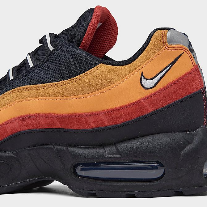 Front view of Men's Nike Air Max 95 Raygun Casual Shoes in Black/Cosmic Clay/Kumquat/White Click to zoom