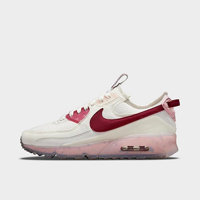 Right view of Women's Nike Air Max Terrascape 90 Casual Shoes in Summit White/Pomegranate/Pink Glaze Click to zoom