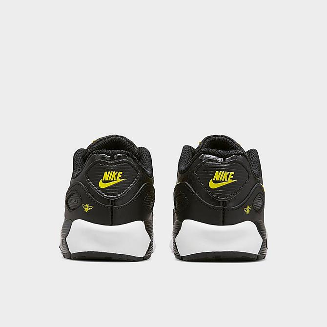 Left view of Boys' Toddler Nike Air Max SE Casual Shoes in Black/Opti Yellow/University Gold Click to zoom